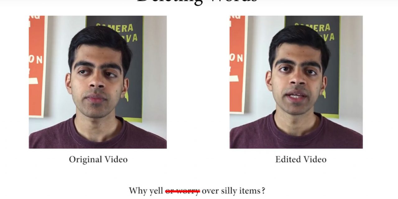 Stanford engineers make editing video as easy as editing text